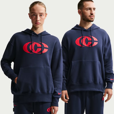 Nike Caitlin Clark Phoenix Fleece Pullover Hoodie "Midnight Navy & University Red" | Women | Sportstyle & Basketball | 01 | SPORTSHOWROOM