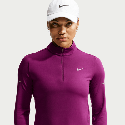 Haut Nike Swift Dri-FIT UV 1/4-Zip "True Berry" | Femme | Course à pied | 01 | SPORTSHOWROOM