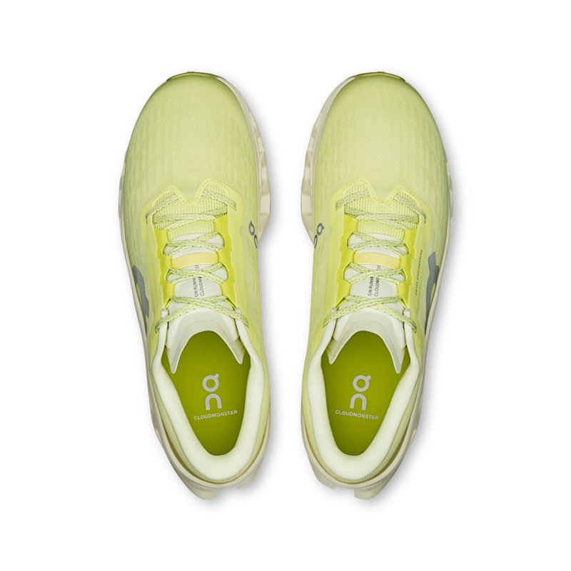 On Cloudmonster 3 running shoes "Limelight & Seedling" | Men | Running | 02 | SPORTSHOWROOM