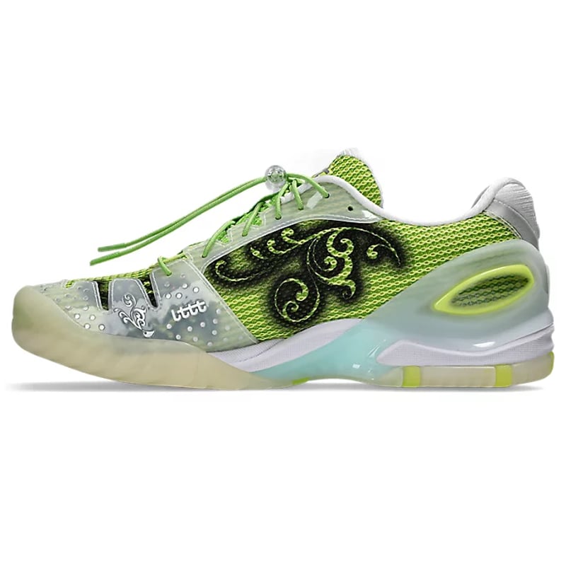 Chaussures de tennis ASICS Gel-Resolution 5 x Little Tokyo Table Tennis "Parrot Green & Pure Silver" | Homme | Tennis | 04 | SPORTSHOWROOM