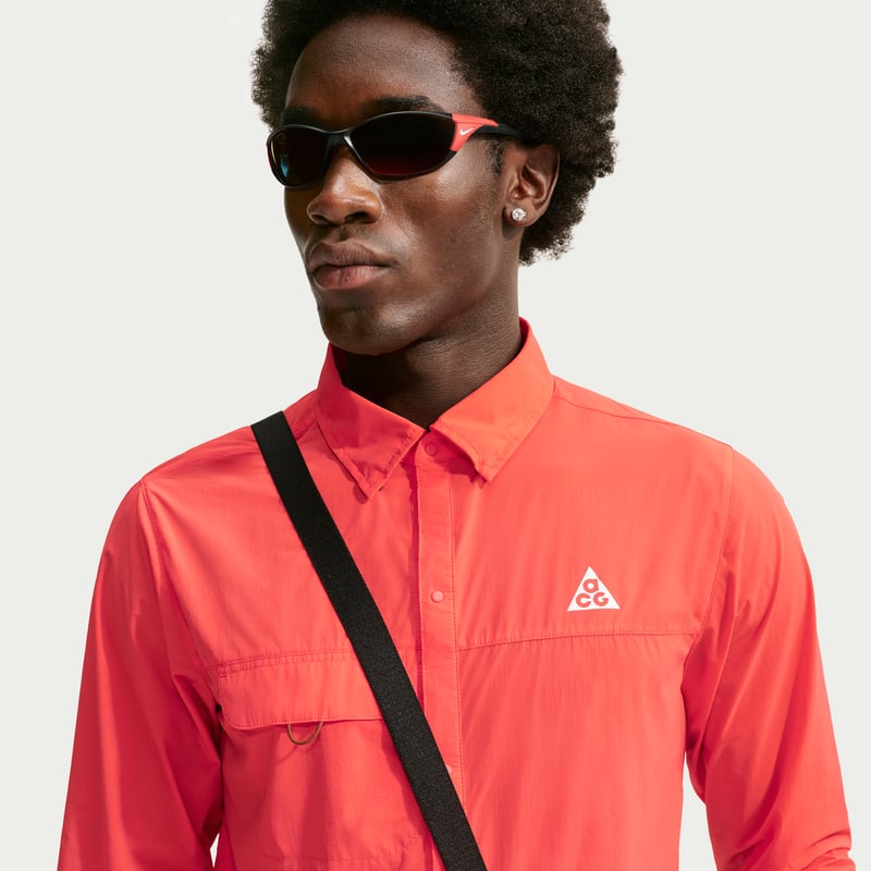 Nike ACG "Aireez" Button-Up Topp "Light Crimson" | Män | Utomhus | 03 | SPORTSHOWROOM