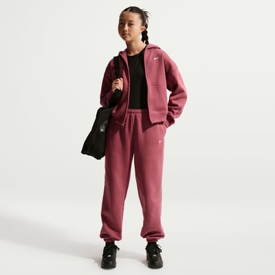 Nike Studio Fleece Loose Bukse "Pink Smoke & White" | Barn | | 00 | SPORTSHOWROOM