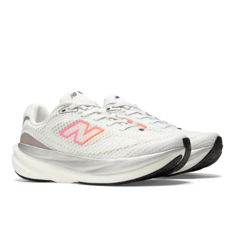 New Balance 1080v15 Breathe Laufschuhe "White & Pink Heat" | Damen | Laufen | 02 | SPORTSHOWROOM