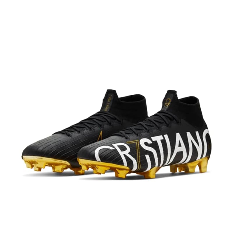 Nike Mercurial Superfly 6 Elite CR7 FG Black Vivid Gold CJ7902 007 SPORTSHOWROOM