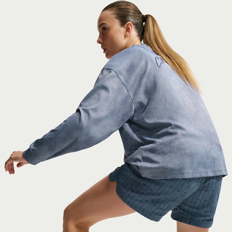Nike Caitlin Standard Issue Dri-FIT 5" Practice Mesh Shorts "Diffused Blue & Armory Navy" | Dames | Basketbal | 04 | SPORTSHOWROOM