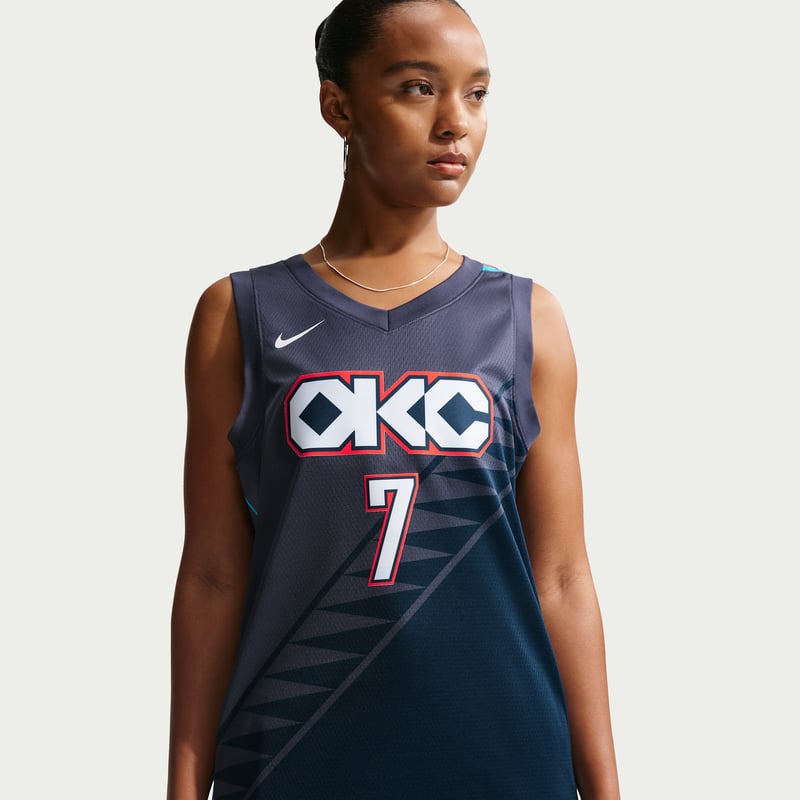 Nike Oklahoma City Thunder City Edition NBA Swingman Chet Holmgren HM5990-438 02