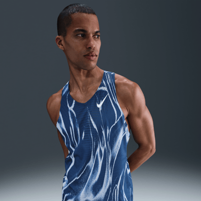 Nike MAeroSwift Dri-FIT ADV Tanktop "Coastal Blue" | Herren | Laufen | 01 | SPORTSHOWROOM
