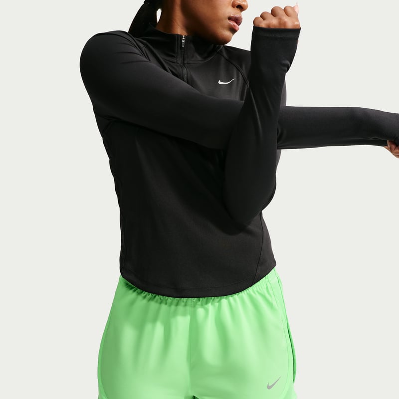 Short Nike Tempo Dri-FIT Mid-Rise Brief-Lined "Illusion Green" | Femme | Course à pied | 02 | SPORTSHOWROOM