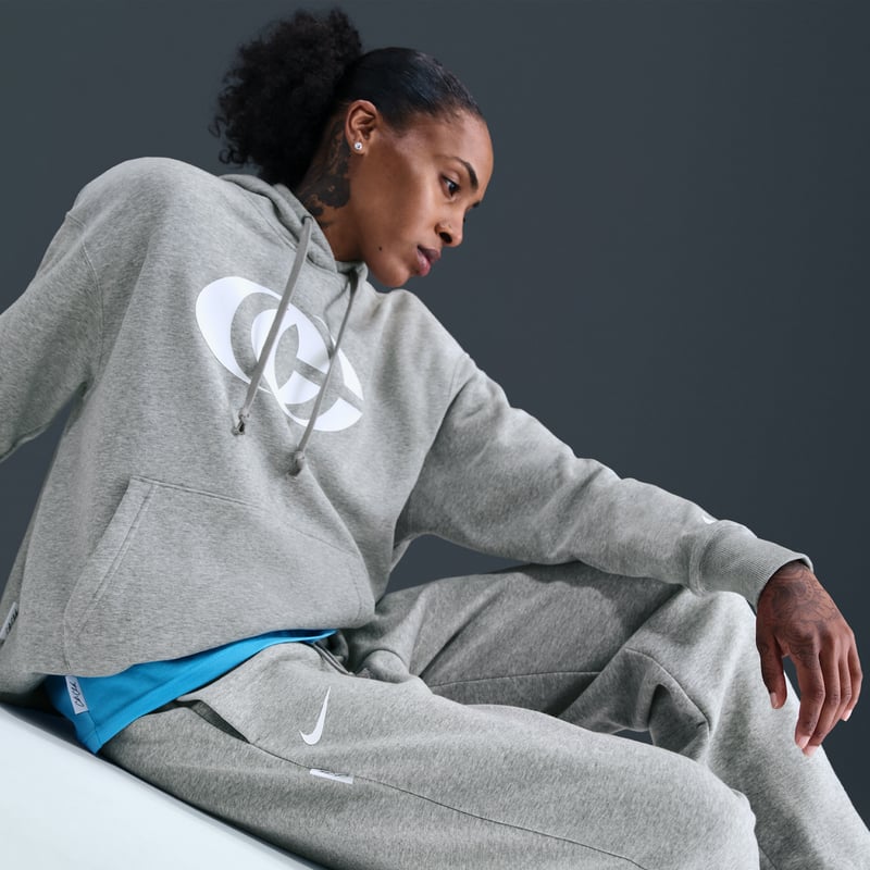 Nike Caitlin Clark Phoenix Fleece Hose "Dark Grey Heather" | Damen | Sportstyle & Basketball | 05 | SPORTSHOWROOM