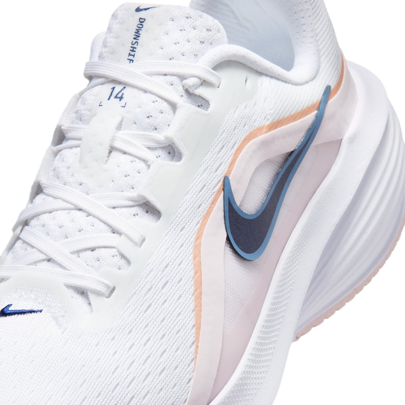 Nike Downshifter 14 löparskor "White & Pearl Pink" | Kvinnor | Löpning | 07 | SPORTSHOWROOM