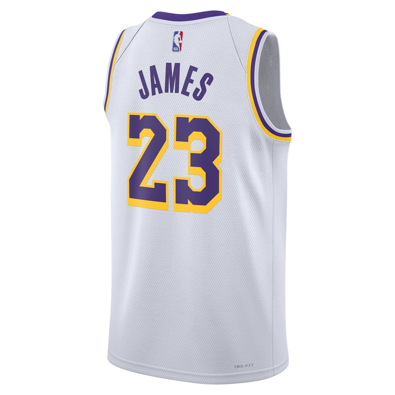 Majica Nike LeBron James Los Angeles Lakers 2022/23 Association Edition Dri-FIT NBA Swingman "White" | Moški | Košarka | 02 | SPORTSHOWROOM