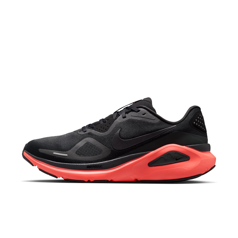 Nike Structure 26 Laufschuhe "Black & Bright Crimson" | Herren | Laufen | 01 | SPORTSHOWROOM