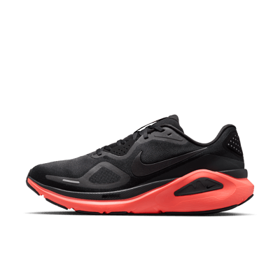 Nike Structure 26 Laufschuhe "Black & Bright Crimson" | Herren | Laufen | 01 | SPORTSHOWROOM