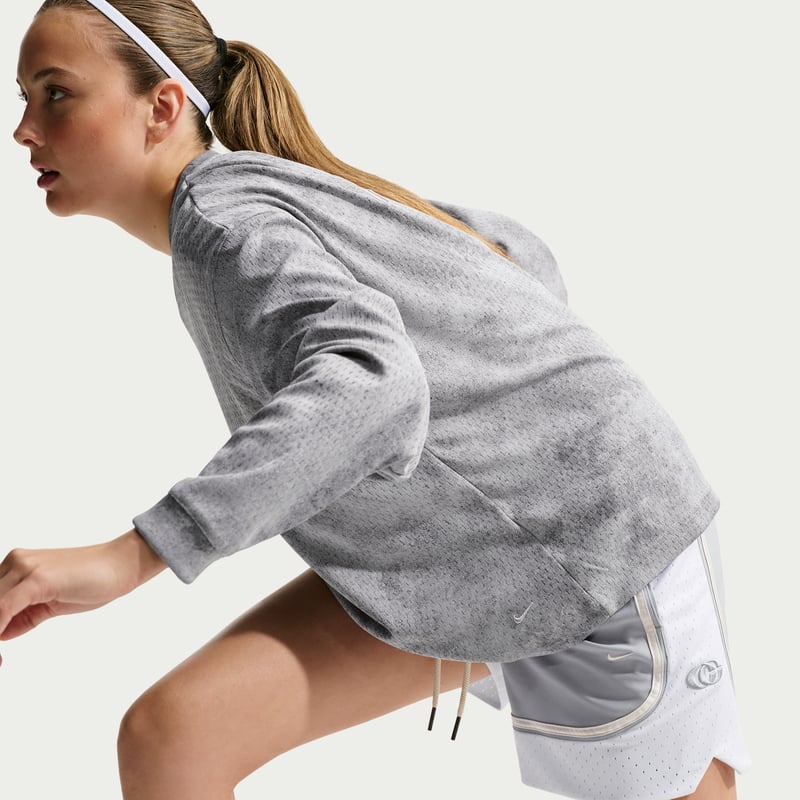 Short Nike Caitlin Standard Issue Dri-FIT Game Curve "Wolf Grey & White" | Femme | Basketball | 04 | SPORTSHOWROOM