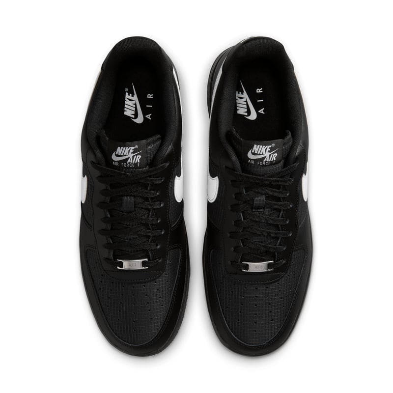Nike Air Force 1 '07 LV8 Ripstop Sneaker "Black & White" | Herren | Sportstyle | 04 | SPORTSHOWROOM