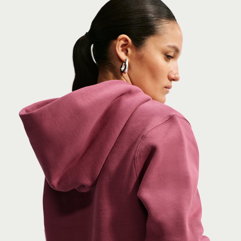 Nike Studio Fleece Medium Weight Pullover Hettegenser "Pink Smoke & Sail" | Dame | | 01 | SPORTSHOWROOM