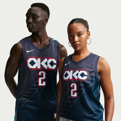 Nike Oklahoma City Thunder City Edition NBA Swingman Shai Gilgeous-Alexander HM5990-437 01