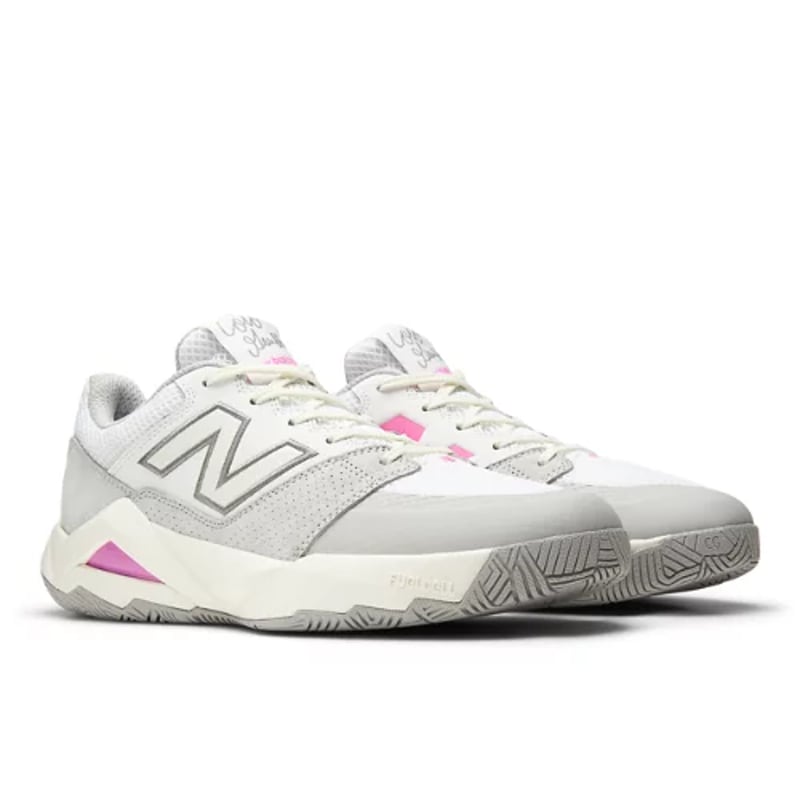 New Balance Coco Delray tennis runners "White & Pink Heat" | Men | Tennis | 02 | SPORTSHOWROOM