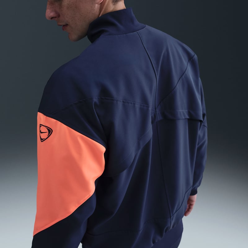 Nike FC Barcelona Strike Third Dri-FIT Total 90 Anthem Jacket "Midnight Navy & Bright Mango" | Men | SportStyle | 02 | SPORTSHOWROOM