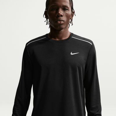Nike Miler Dri-FIT Long-Sleeve Skjorte "Black" | Herre | Løping | 01 | SPORTSHOWROOM