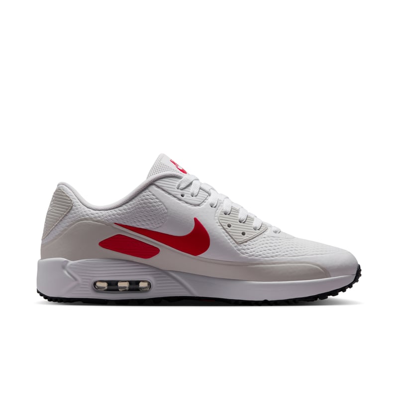 Buty do golfa Nike Air Max 90 G "White & Fire Red" | Mezczyzni | Golf | 03 | SPORTSHOWROOM