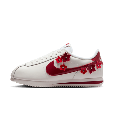 Обувки Nike Cortez Leather 'Florette' "Sail & University Red" | Жени | Sportstyle | 01 | SPORTSHOWROOM
