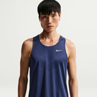 Nike Stride Dri-FIT ADV Tanktop "Midnight Navy" | Herren | Laufen | 01 | SPORTSHOWROOM