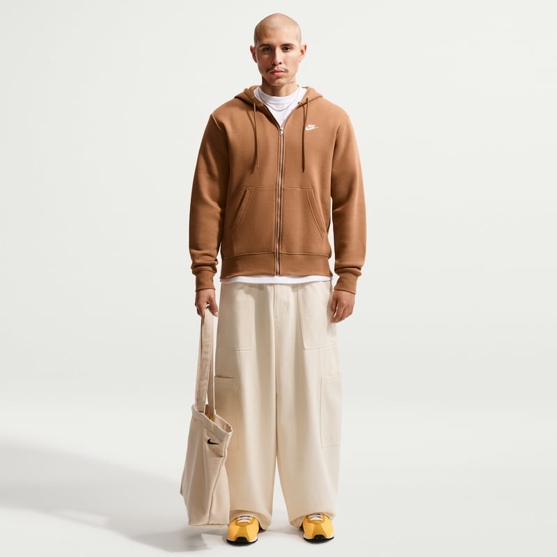 Felpa con cappuccio Nike Club Full-Zip Fleece "Ale Brown" | Uomo | | 04 | SPORTSHOWROOM