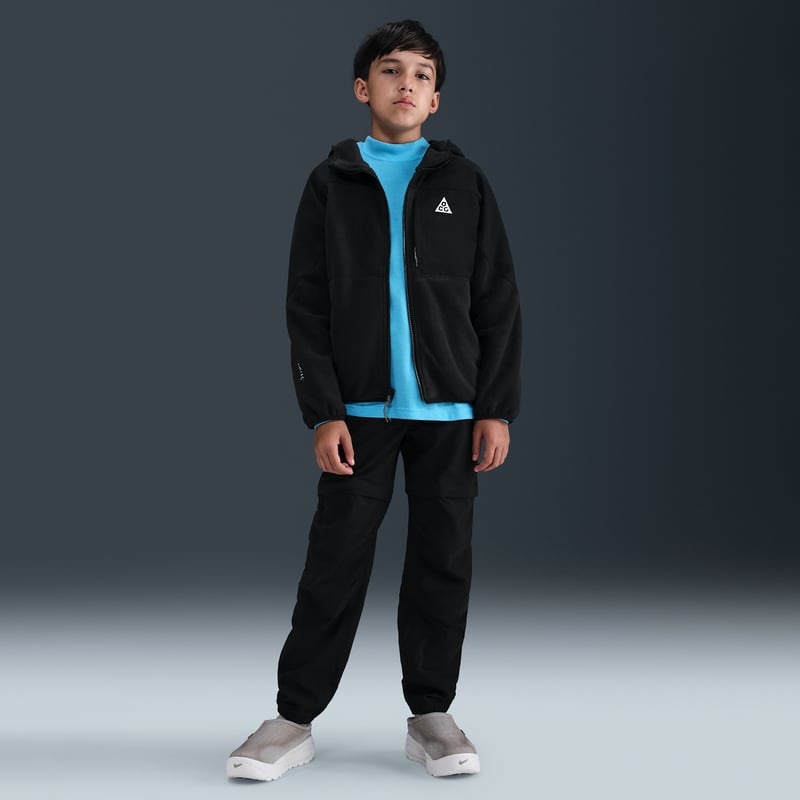 Nike ACG "Wolf Tree"Polartec Full-Zip Hettegenser "Black" | Barn | | 06 | SPORTSHOWROOM