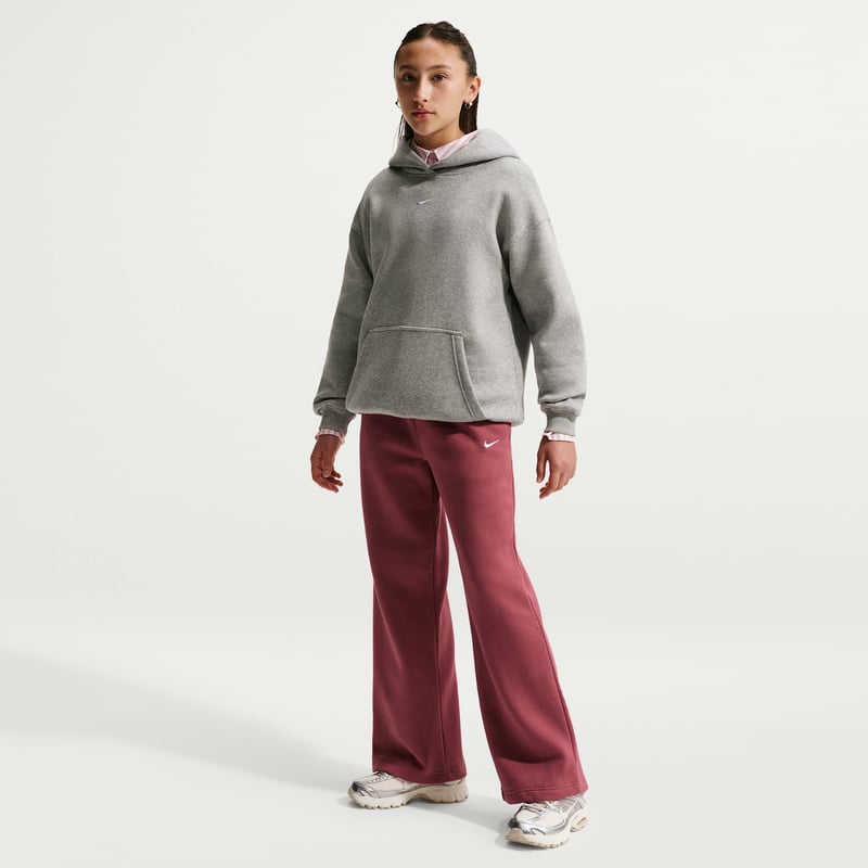 Nike Studio Fleece Open-Hem Bukse "Pink Smoke & White" | Barn | | 00 | SPORTSHOWROOM