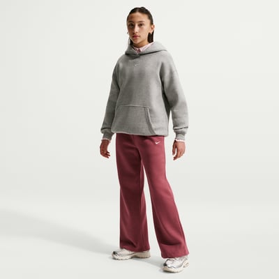 Nike Studio Fleece Open-Hem Bukse "Pink Smoke & White" | Barn | | 00 | SPORTSHOWROOM