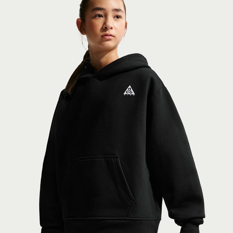 Nike ACG Relaxed Fleece Hettegenser "Black" | Barn | | 02 | SPORTSHOWROOM
