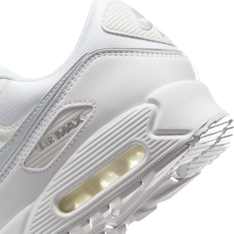 Nike Air Max 90 Premium sneakers "White & Metallic Silver" | Heren | Sportstyle | 08 | SPORTSHOWROOM