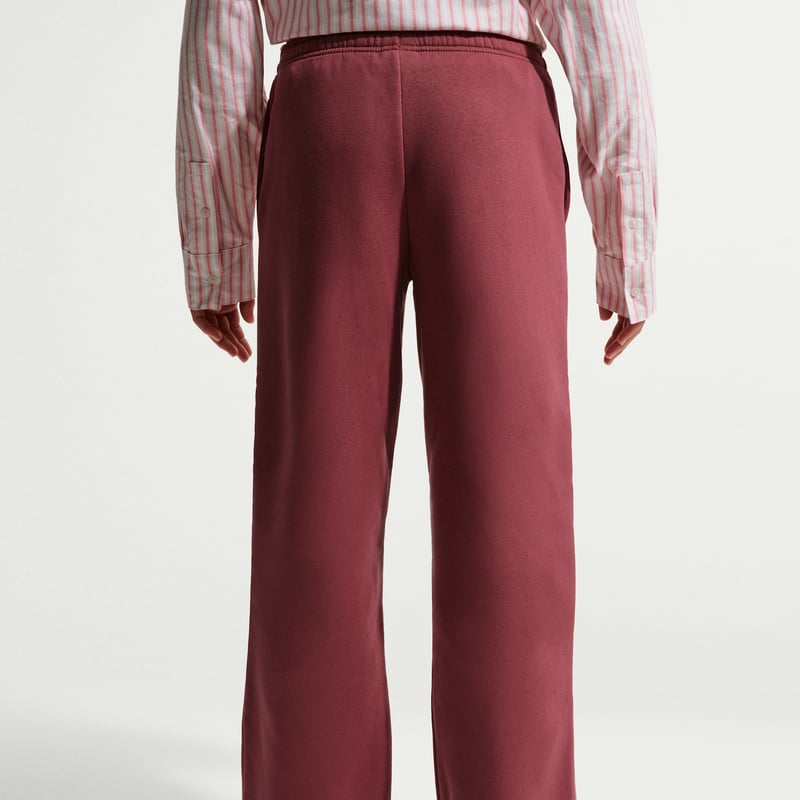 Nike Studio Fleece Open-Hem Bukse "Pink Smoke & White" | Barn | | 02 | SPORTSHOWROOM