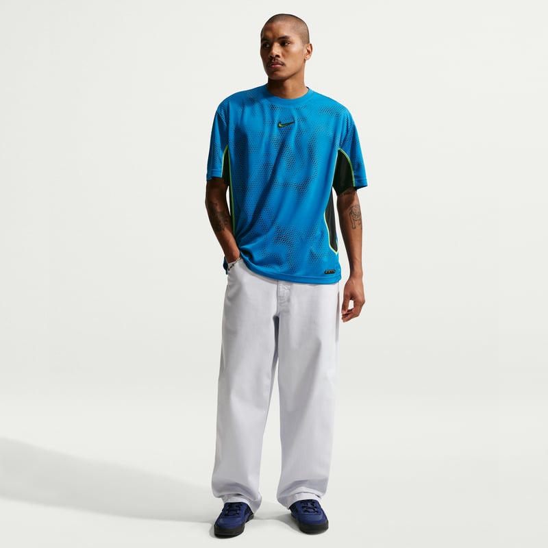 Nike SB Ishod Short-Sleeve Shirt "Brilliant Blue & Black" | Men | Skateboarding | 04 | SPORTSHOWROOM