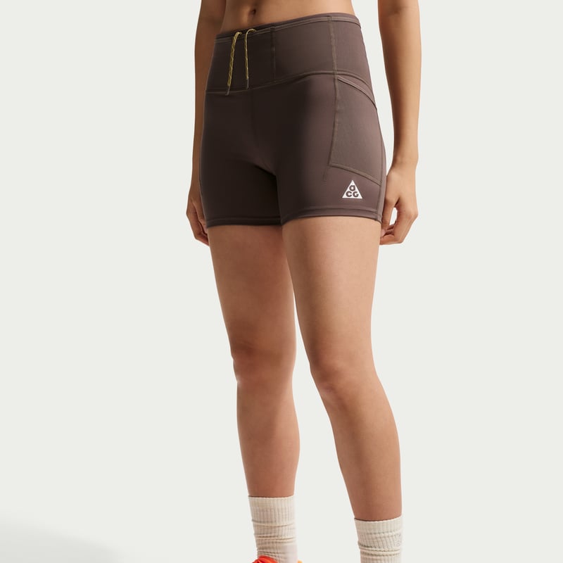 Nike ACG Dri-FIT High-Waisted 4" Shorts "Ironstone & Cave Stone" | Women | Outdoor | 02 | SPORTSHOWROOM