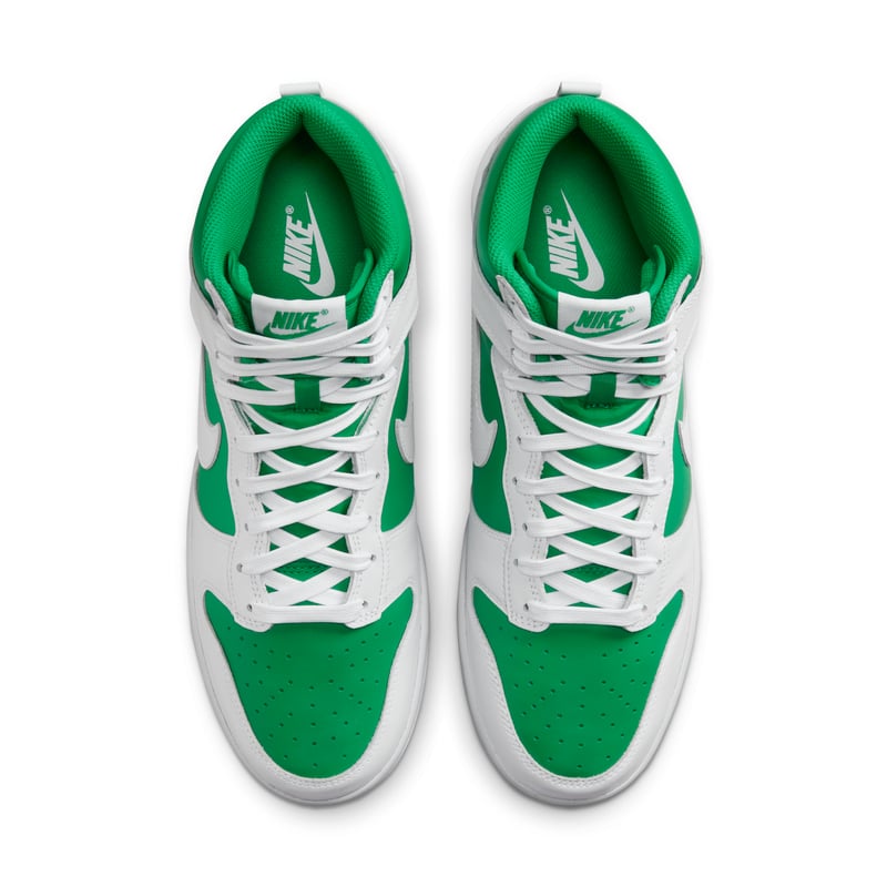 Nike dunk cheap high green white