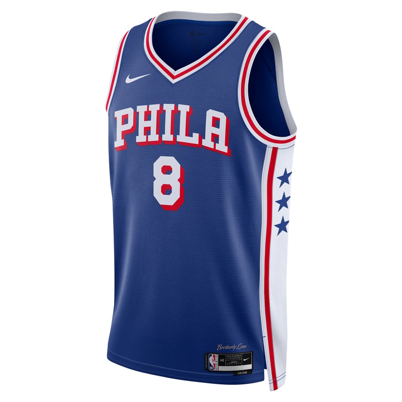 Nike Philadelphia 76ers Icon Edition Dri-FIT NBA Swingman DX8620-495 01
