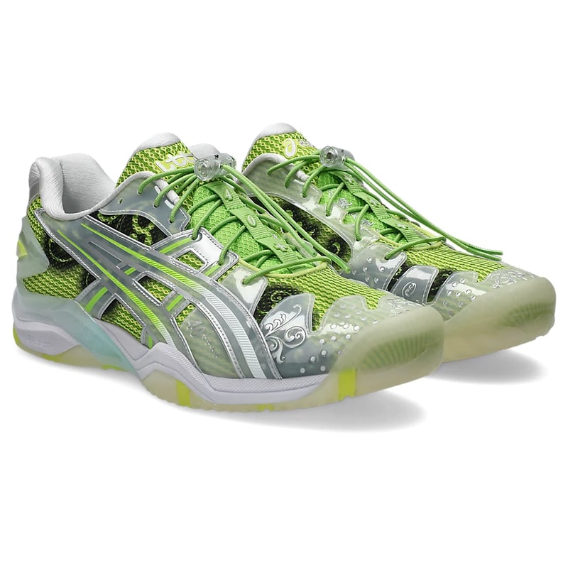 Chaussures de tennis ASICS Gel-Resolution 5 x Little Tokyo Table Tennis "Parrot Green & Pure Silver" | Homme | Tennis | 02 | SPORTSHOWROOM