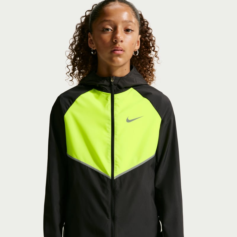 Jacket Nike Miler Repel UV "Black & Lemon Venom" | Enfant | | 02 | SPORTSHOWROOM