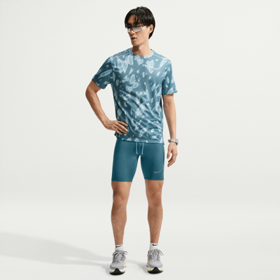 Collant Nike Fast Dri-FIT Brief-Lined 1/2 "Smoky Blue" | Homme | Course à pied | 01 | SPORTSHOWROOM