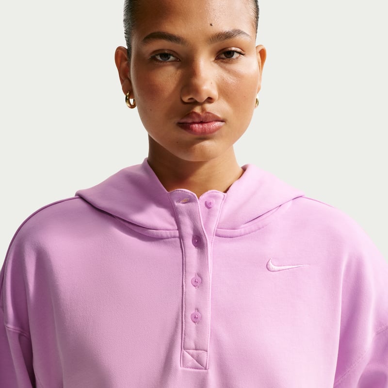 Nike Phoenix Fleece Oversized Cropped Henley IF7372-663 03