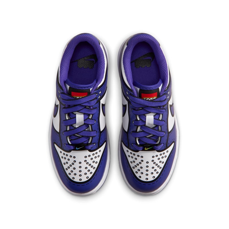 Sapatilhas Nike Dunk Low x LEGO "White & Bright Concord" | Crianca | Estilo desportivo | 04 | SPORTSHOWROOM