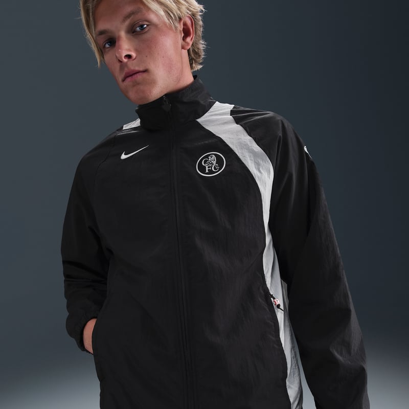 Nike Chelsea F.C. Total 90 Jacket "Black & Field Silver" | Men | Football | 01 | SPORTSHOWROOM