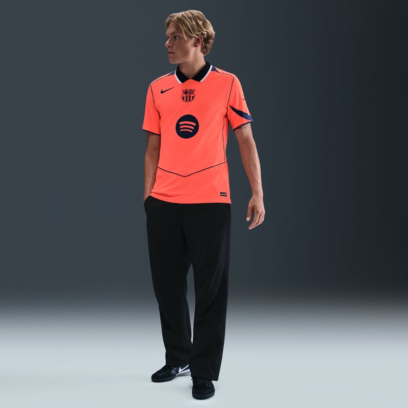 Nike F.C. Barcelona 2025/26 Match Third Dri-FIT ADV Total 90 Authentic Shirt "Bright Mango & Midnight Navy" | Men | Football | 04 | SPORTSHOWROOM