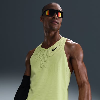 Nike AeroSwift Dri-FIT ADV Tanktop "Light Lemon Twist" | Herren | Laufen | 01 | SPORTSHOWROOM