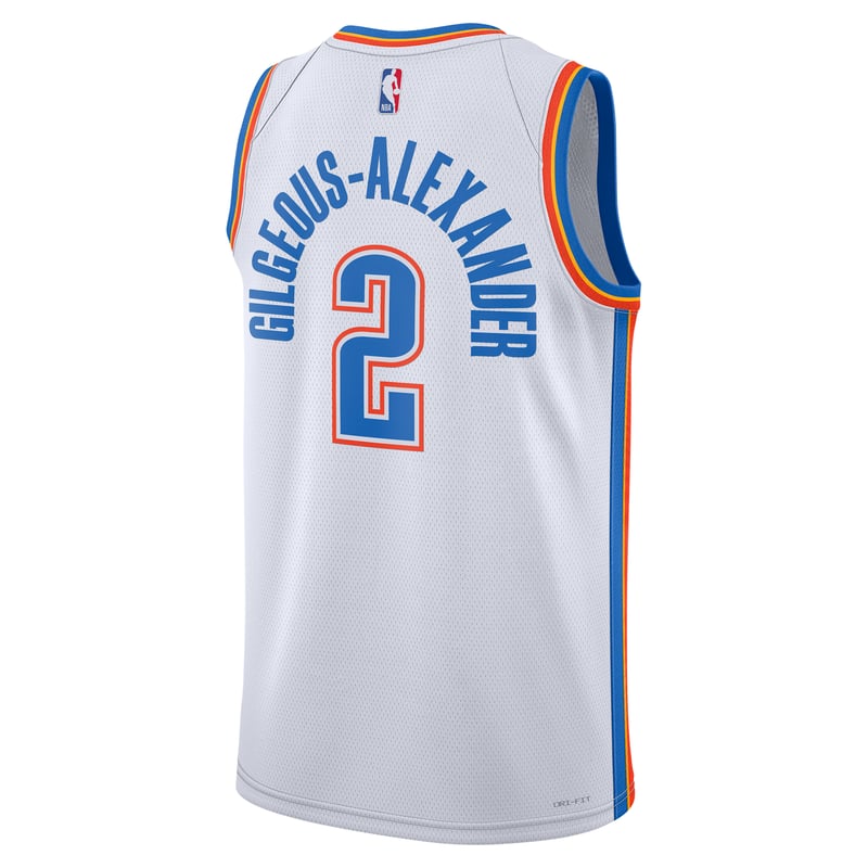 Nike Oklahoma City Thunder 2022/23 Association Edition Dri-FIT NBA Swingman Shai Gilgeous-Alexander DN2088-100 02