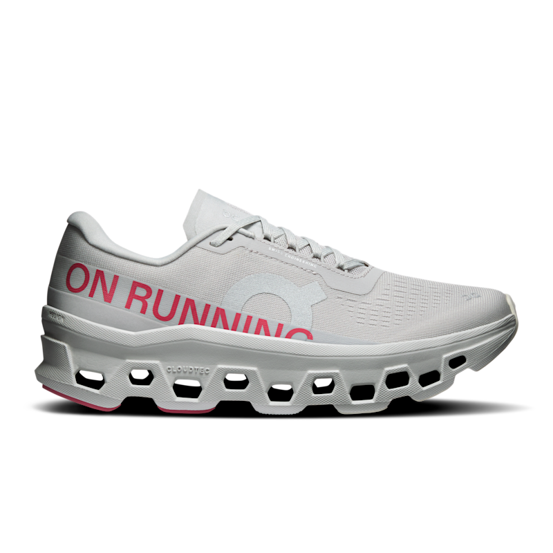 Buty do biegania On Cloudmonster 1 "Silver & Camellia" | | Bieganie | 01 | SPORTSHOWROOM