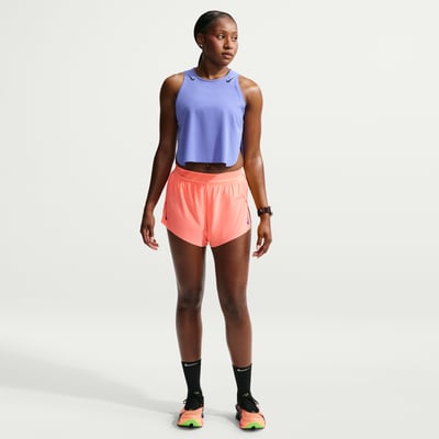 Nike AeroSwift Dri-FIT ADV Mid-Rise 7" Brief-Lined Shorts "Atomic Pink" | Dames | Hardlopen | 01 | SPORTSHOWROOM