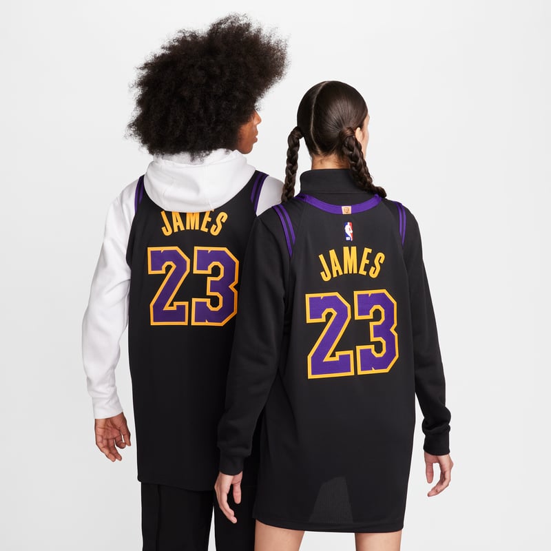 Majica Nike LeBron James Los Angeles Lakers City Edition Dri-FIT ADV NBA Authentic "Black" | Moški | Košarka | 02 | SPORTSHOWROOM